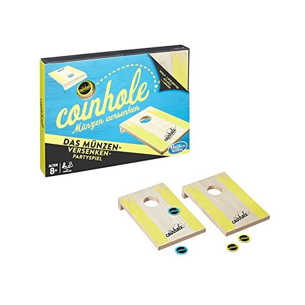 Hasbro Spiele C3810100 - Coinhole, Erwachsenenspiel