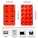Semi Sphere Silicone Molds, 2 Pack Muffin Cupcake Baking Pan for Cake Jelly Pudding Chocolate Making Desserts Servings Domed Treats