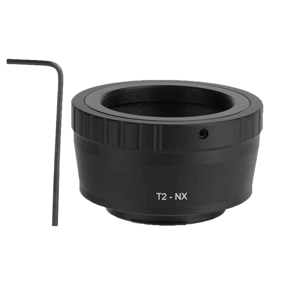 Bewinner Lens Converter, Telescope Lens T2-NX for Adapter Ring M42X0.75 for Samsung NX Mirroless Camera, Easy to Install and Remove, Mounts Directly