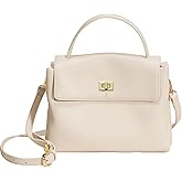 Rosvovo Genuine Leather Purse for Women with Top Handle, Leather Satchel purse Crossbody Bags Handbag with Adjustable Strap