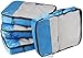 Amazon Basics 4 Piece Packing Travel Organizer Cubes Set - Large, Blue