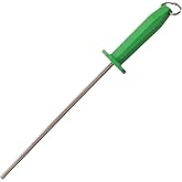Dexter-Russell 10-Inch No Work Steel, Smooth | NWSS-10 | Ergonomic Polypropylene Handle | Razor Sharp Edge Maintenance for Kitchen Knives | Professional-Grade Sharpening Steel