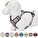 Blueberry Pet 9 Colors Soft & Comfy 3M Reflective Multi-Colored Stripe Mesh Padded No Pull Dog Harness Vest with Back Leash Clips, Medium, Olive & Blue-Gray