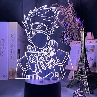 Anime Naruto Uzumaki Led Night Light Team 7 Sasuke Kakashi Hatake Kids Bedroom Nightlight Itachi Uchiha 3d Lamp Japan Anime Character Gift Amazon Co Uk Lighting