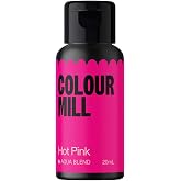 Colour Mill Aqua Blend Water-Based Food Coloring, 20 Milliliters Hot Pink