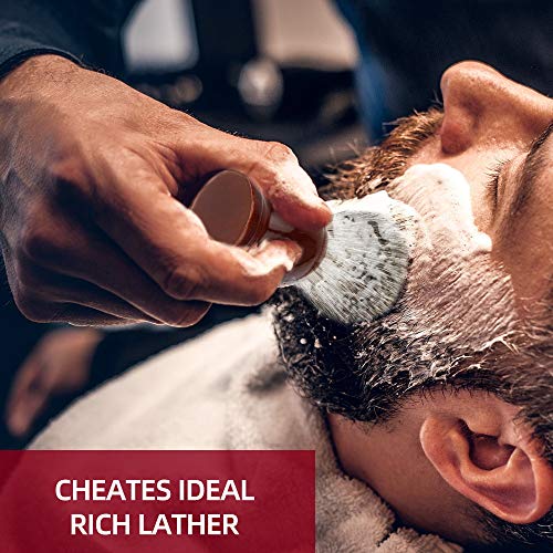 image for Shaving Brush Stand Kit for Men, INTSUN 2in1 Pure Badger Hair Shaving