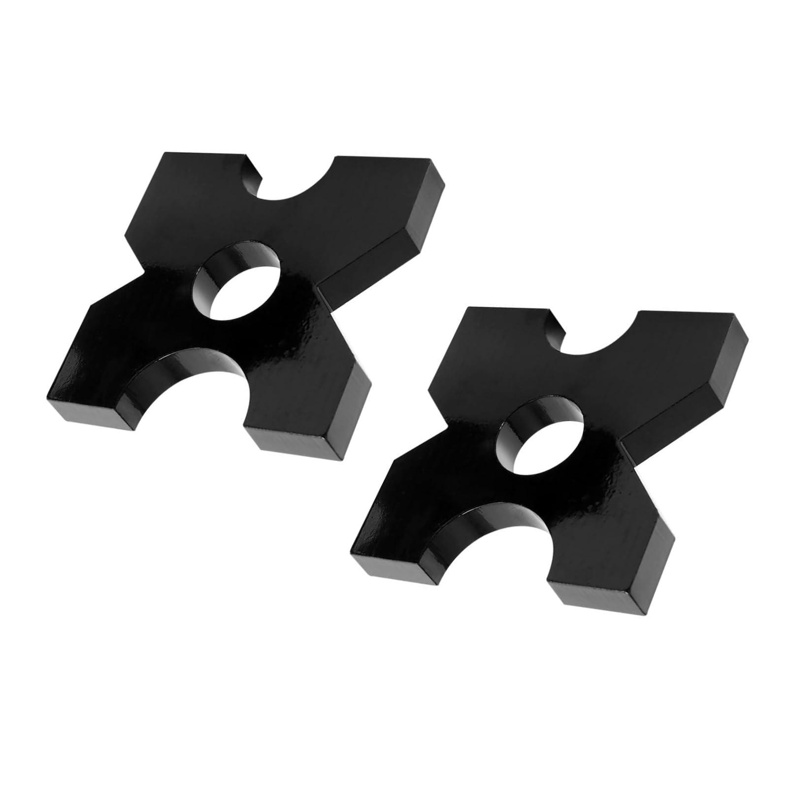 Photo 1 of 2 Pack Arbor Press Plate, 20 Ton and 32 Ton Shop Metal Press Plates with 4 Notch, 1 inch/25mm Thickness, H Frame Thickened Hydraulic Shop Press Plate 1" x 7" x 7"
