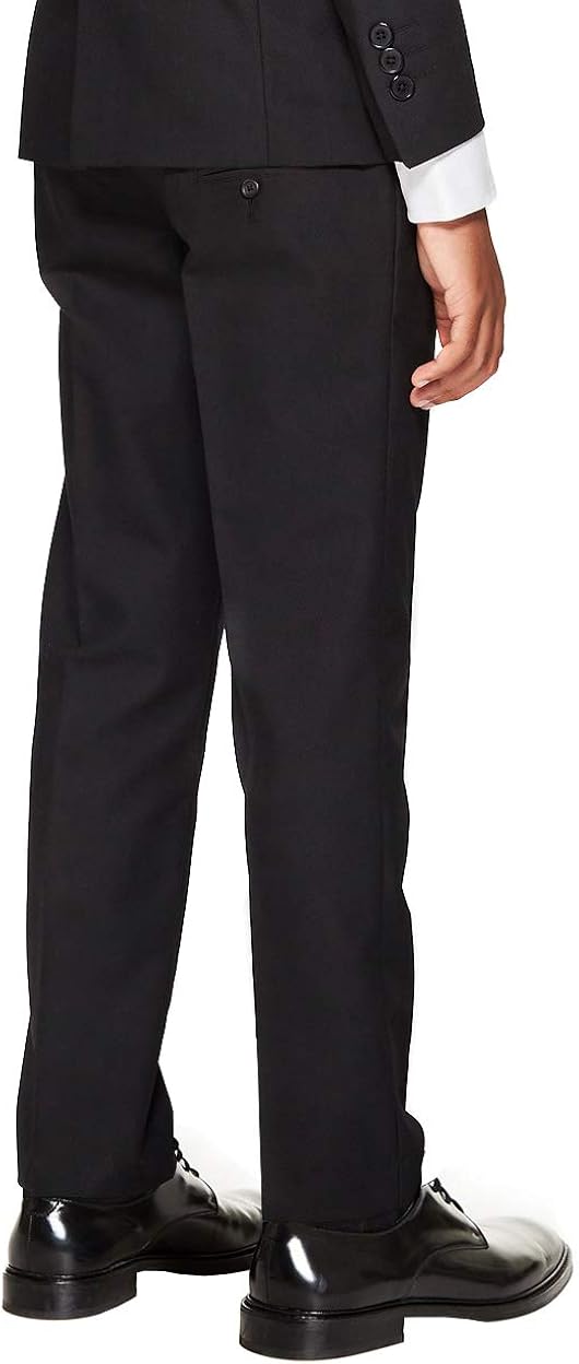 Clothing, Shoes & Accessories vkwear Boys Kids Juniors Slim Fit Flat Front Dress Pants Slacks