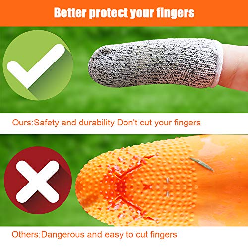 【New Upgrade】Garden Cut-proof Silicone Thumb Knife Universal Size, Garden Fruit and Vegetable Picker Tools, Gardening Gifts Harvesting Plant Knife Trim, Anti-cut Finger Cover Safe Your Finger - 2 Set - Thumbnail 2