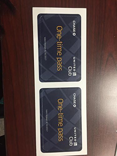 2 United Club one-time pass Exp 6/30/2017