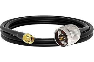 onelinkmore Low Loss RG58 N Male to SMA Male Antenna 3FT RF Coaxial Cable and Two-Way Radio Applications Pure Copper 50 ohm C
