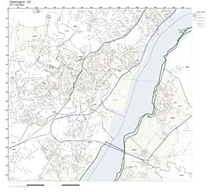 Amazon.com: ZIP Code Wall Map of Wilmington, DE ZIP Code Map Laminated