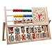 Abacus Wooden Toys ，BeautyVan Kids Learning Versatile Flap Abacus Wooden Toys