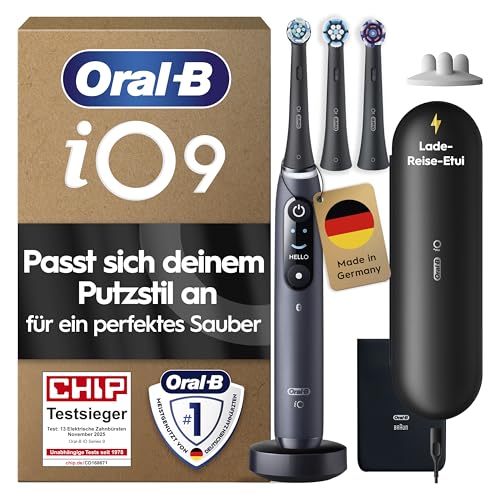 Oral-B iO Series 9 Elektrische Zahnbürste, Schwarz