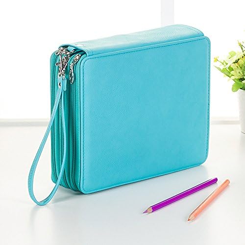 Pencil Case 124 Holes Pencil Case Bag Organizer Storage Large Capacity Pen Case Holder with Compartments Multi Layer Pen Pouch Portable For Boy Girl Student School Office Art Craft (Light Green)
