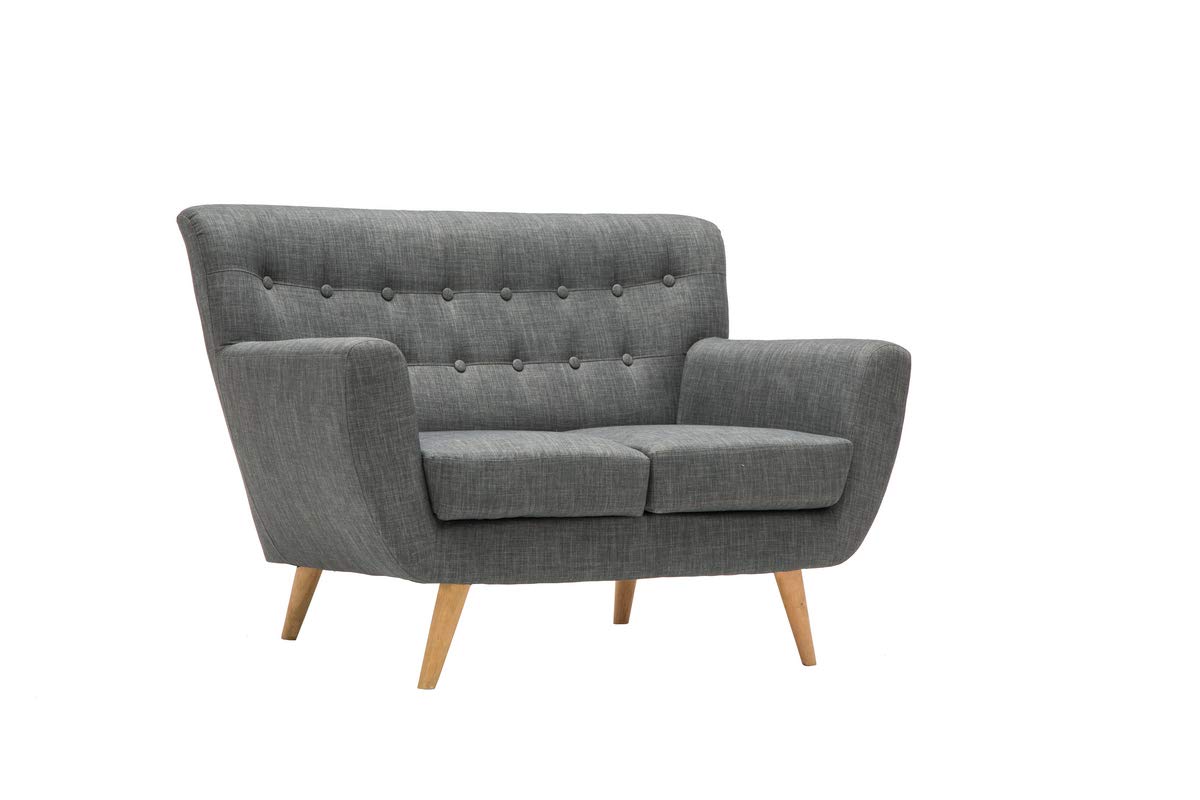 Birlea Loft 2-Seater Sofa - Fabric, Grey
