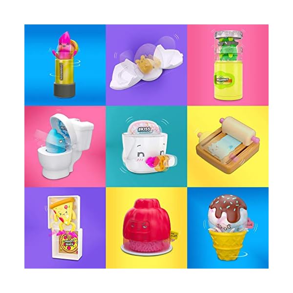 OH! MY GIF 3 Bit Toy Pack - Catly & Smoochy Collectable Real Life Animated Figures Plus Mystery Toy & GIF Download