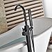 Senlesen Floor Mount Bathtub Faucet Free Standing Filler Tub with Handheld Shower Oil Rubbed Bronze