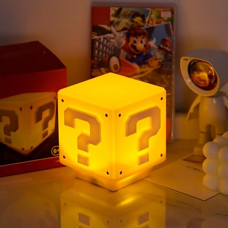 3D Icon Light Night Lights, Lampe Würfel, Quadratische Ziegel Kann Ton Schlafzimmer, Kids Desk Lamp Tisch Lampe Schlafzimmer, Kinder Spielzeug Nacht Lamp