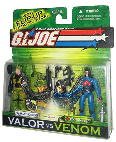 GI Joe 3.75 Hard Drive Vs. Baroness Valor Vs. Venom Action Figure 2-Pack