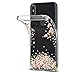 Spigen Liquid Crystal Designed for Apple iPhone Xs Case (2018) / Designed for Apple iPhone X Case (2017) - Blossom Crystal Clear