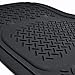 BDK Heavy Duty VAN SUV Rubber Floor Mats - 4 Pieces 3 Rows Full Set - All Weather Trimmable Mat (Black) - MT-713-711-BK