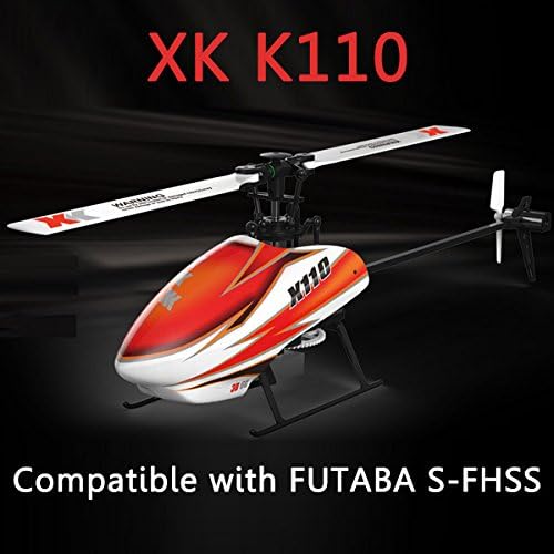 XK K110 Blash 6CH Brushless 3D6G System RC Helicopter RTF