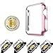 Apple Watch 38mm Screen Portector Case,DiDaDi 2in 1 Ultra-Slim Electraplate Metal Plated Hard Case Cover with Full Caverage Tempered Glas Screen Portector Cover for Apple Watch 38mm[Rose Gold]
