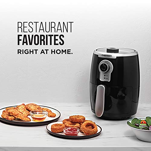 Chefman Small Compact Air Fryer Healthy Cooking, 2 Qt Nonstick, User
