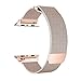 OROBAY Compatible with Apple Watch Band 42mm 44mm, Stainless Steel Milanese Loop with Magnetic Closure Replacement Band Compatible with Apple Watch Series 4 Series 3 Series 2 Series 1, Champagne Gold