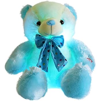 Amazon.com: Cuddle Barn New Nite Brite Pals Stuffed Toy Teddy Bear ...