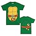 Teenage Mutant Ninja Turtles Adult Costume T-Shirt - Mike Brown (Large)