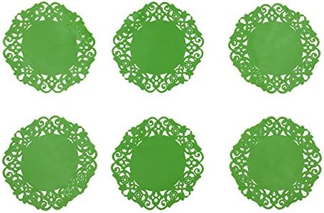 Notrefly Silicone Coasters,Set Of 6 Green Non-slip And Heat Insulate Coasters For Drinks,Beverage,Wine,Beer,Coffee,Tea,Cup And Mug Pad, Mat