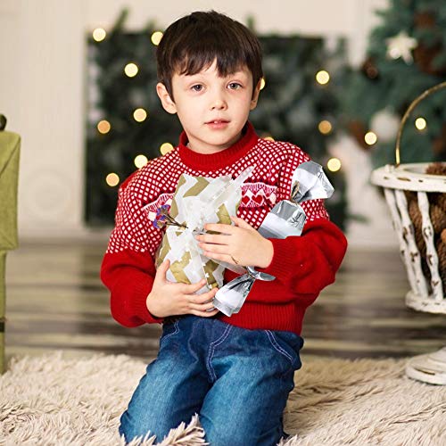 VGOODALL Seidenpapier, 80 Blatt Geschenkpapier Metallic Seidenpapier Gold Silber für Geschenk Geburtstag Hochzeit Hochzeit Weihnachten