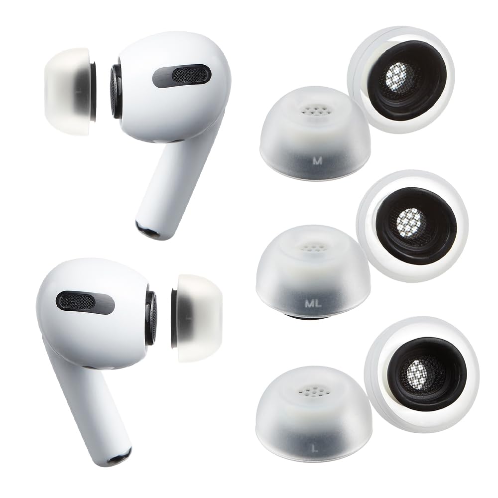 AZLA SednaEarfit MAX for AirPods Pro (1st & 2nd Gen) (M/ML/L 3 Pairs) - Premium Silicone Replacement Earplugs