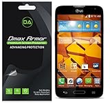 [6-Pack] Dmax Armor- LG REALM LS620 Screen Protector Anti-Bubble High Definition Clear Shield - Lifetime Replacements Warranty- Retail Packaging