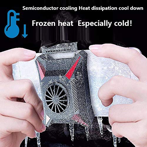TEEPAO Water-Cooled Mobile Phone Radiator, Portable Semiconductor Refrigeration Phone Cooler for All Games, USB Personal Phone Cooling Fan Case for iPhone/Android - Black - Thumbnail 6