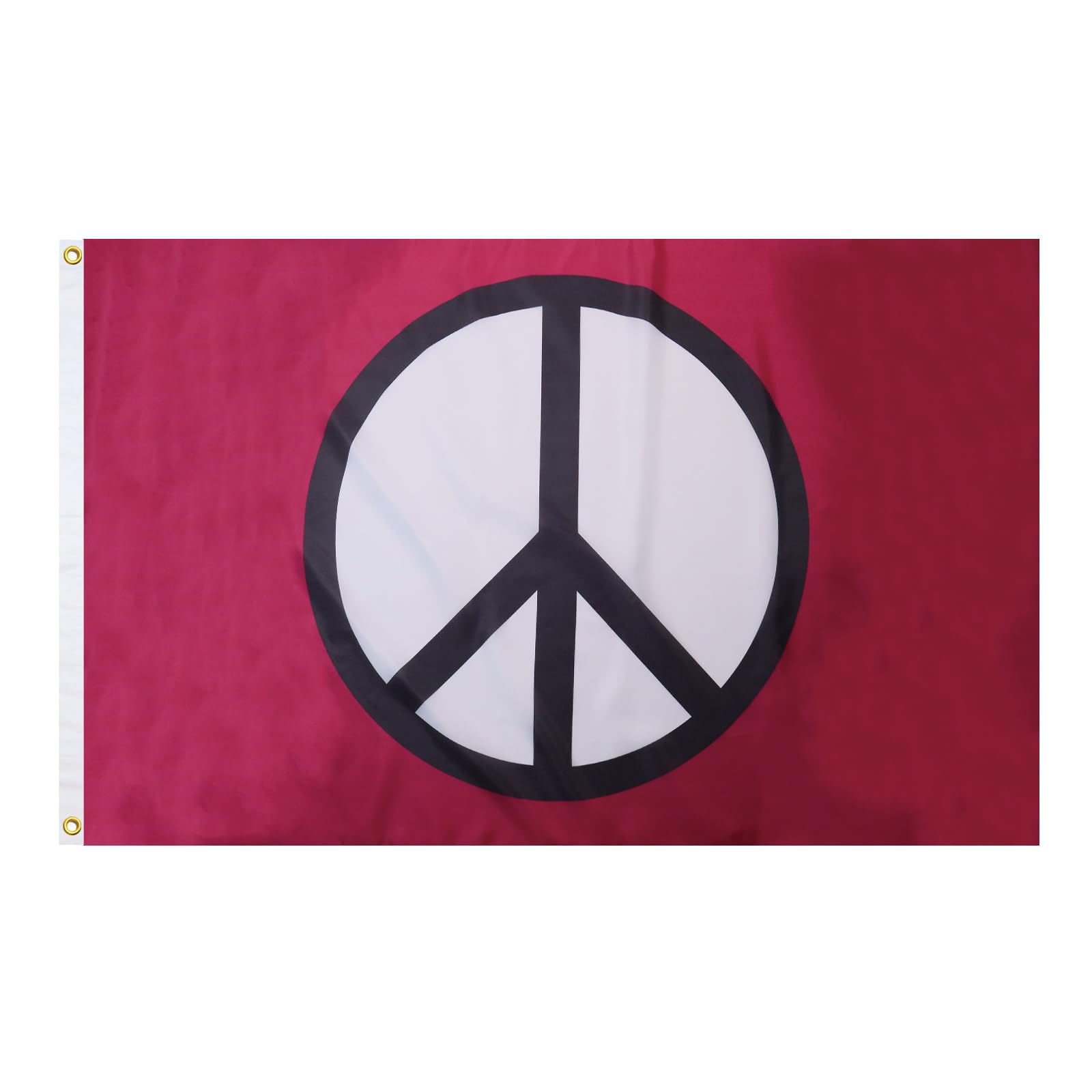 AZ FLAG - Peace Symbol Purple Flag - 2x3 Ft - 100D Polyester Peaceful Banner with Two Metal Grommets - Fade Resistant - Vivid Colors - 2' x 3' Feet - 90x60 Cm