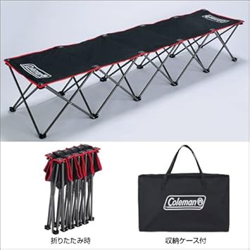 Amazon Coleman コールマン 5人掛けベンチ ブラック コールマン Coleman スポーツ アウトドア