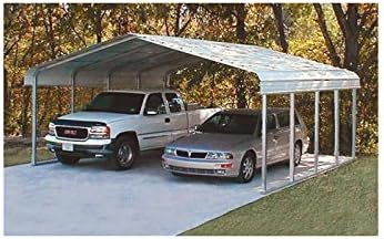 Amazon Com Versatube Steel Shelter 20ft L X 20ft W X 7 1 2ft H