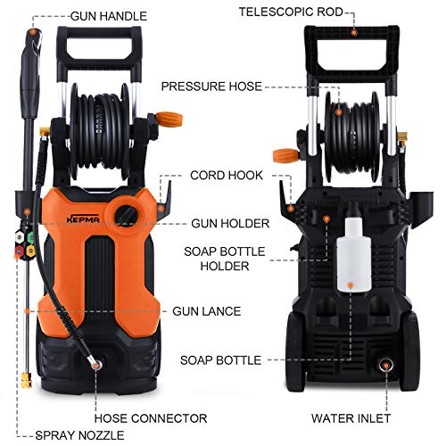 Electric Pressure Washer 3800 PSI 2.8 GPM Power Washer Deliver Up to