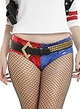 DC Comics Suicide Squad Harley Quinn Black & Gold Studded Cosplay Belt