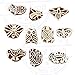 Tattoo Print Blocks Beautiful Small Animal Design Wood Stamps (Set of 10)