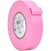 WOD Electrical Tape Pink Professional Grade General Purpose UL/CSA Listed core. Vinyl Rubber Adhesive Electrical Tape: 3/4inch X 66ft. - Use At No More Than 600V &amp; 176F (Pack of 1)