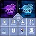 Dinosaur Illusion Night Light for Kids Birthday Gifts Optical Desk Lamp Table Touch Nursery Triceratops Walking Animals Party Western Children Room Decor 7 color Changing USB Crackle New Year Noew You