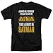 Popfunk Batman Always Be Yourself T-Shirt & Stickers - XX-Large, Black