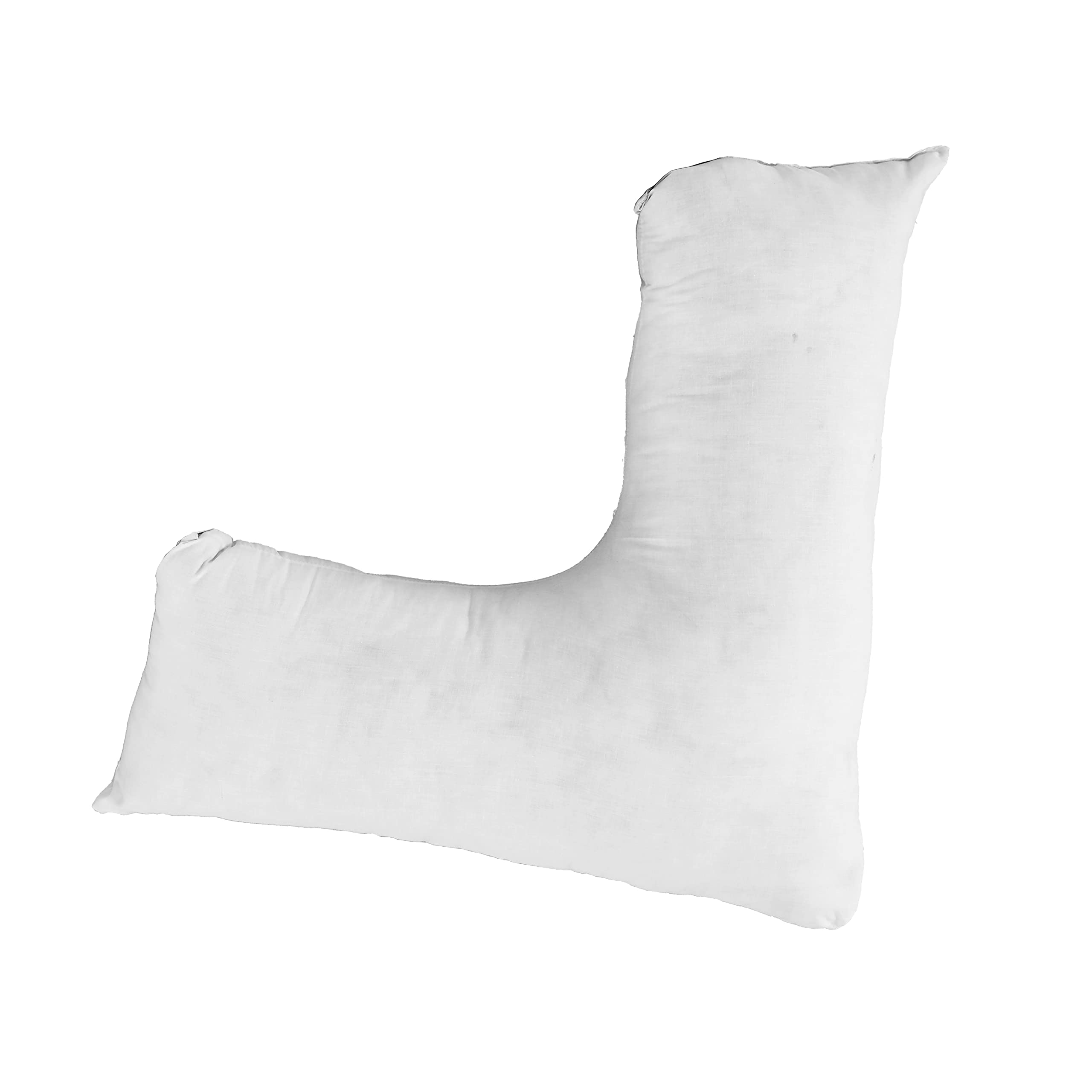 Sleep&Snuggle V Shaped Pillow Case Cover- Orthopaedic Nursing Maternity Pillow Case - Neck support for comfort and Soft Pillowcase (White)