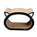 PetCheer Cat Face Ultimate Scratcher Lounge Bed with Catnip, Ovalthumb 3