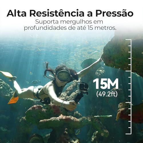 Bastão Flutuante Bluetooth com Controle Remoto Subaquático, Impermeável 15m, Carregamento Magnético, Compatível GoPro Hero 13/12/11/10/9/8, Punho Antiderrapante com Pulseira Anti-perda