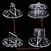 10 Holes Clear Acrylic Oval Brushes Organizer Holder for Makeup Brushes Drying Rack Cosmetic Desk Bracket Shelf Tool